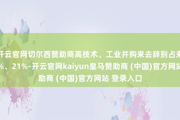 开云官网切尔西赞助商高技术、工业并购来去辞别占来去量的39%、21%-开云官网kaiyun皇马赞助商 (中国)官方网站 登录入口