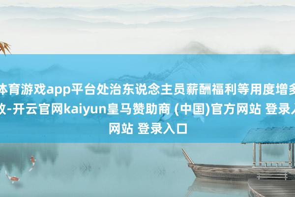 体育游戏app平台处治东说念主员薪酬福利等用度增多所致-开云官网kaiyun皇马赞助商 (中国)官方网站 登录入口